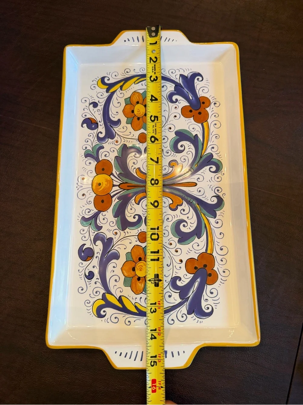 Sur La Table Nova Deruta Large serving platter. New.